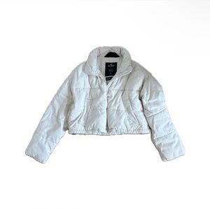 Hollister Cream Puffer Jacket